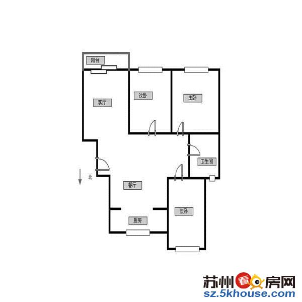 环秀湖花园 95平138万精装三房 带20平院子 苏大实小