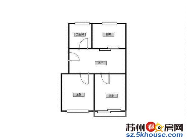 送独立广大家园66平精装修2房远离高架换房急售