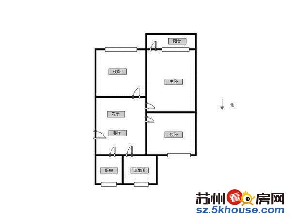 润达新村温馨两房南北通透交通便利紧邻大润发诚心出售