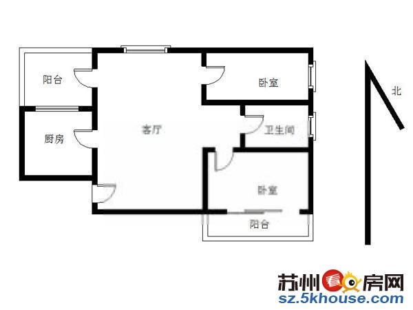 劳动路桐泾路 新沧花园 精装俩室 押一付一 包车位 俩南房