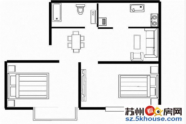 押一月付 三香路附二院 彩虹新村 姑香苑房东自住两房干净清爽