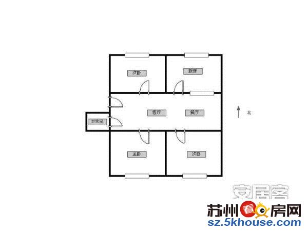 胥江路地铁口 金海岸 胥江创业园旁东方苑大三房 拎包入住