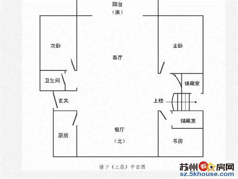 新沧花园 三香花园旁银桥新村叠加别墅三楼复试 带双