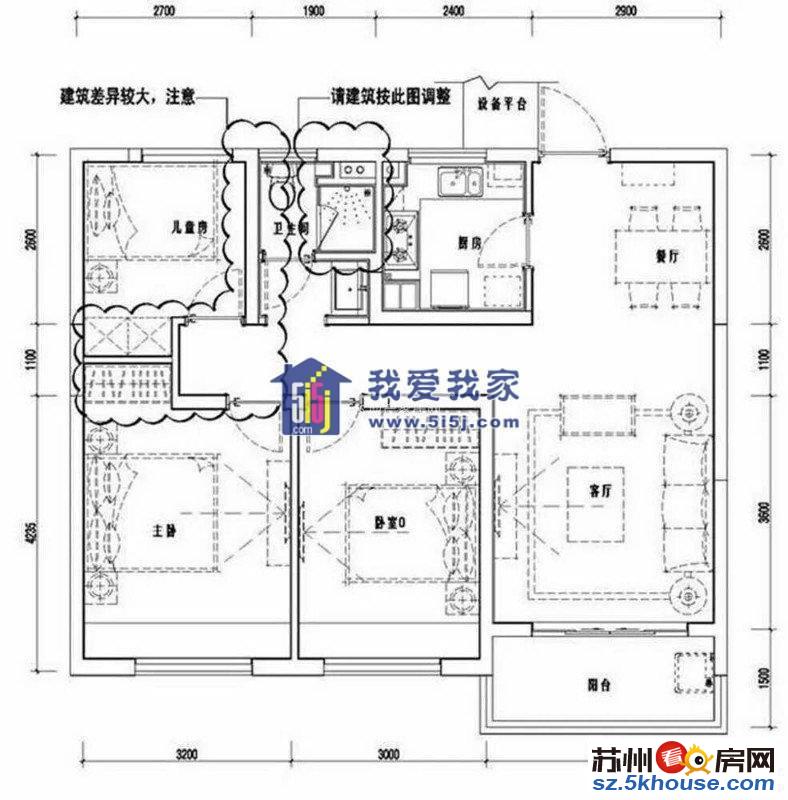 新康花园三房出租 友新高价西环交界处拎包入住出行便利购物便利