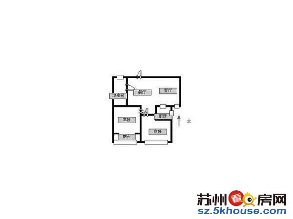 橡树湾 品质小区 精装二房 户型正 采光好 近轻轨 视野好