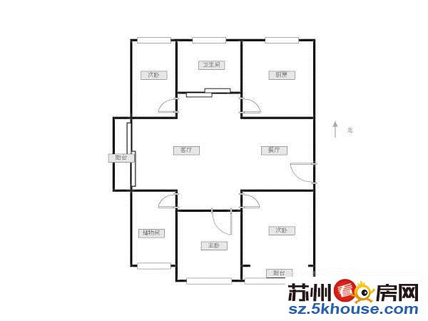 宝石御景园旁 胥江华庭 双地铁口 新上正气三房 全明户型