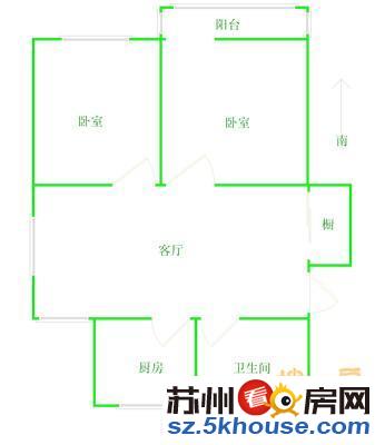 竹辉路桂花公园桂花新村竹苑福园小区 二郎巷两房 靠振华附一院