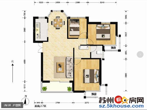 合景九期 30万精装三房 南北通透 家具家电全留 地铁口急售