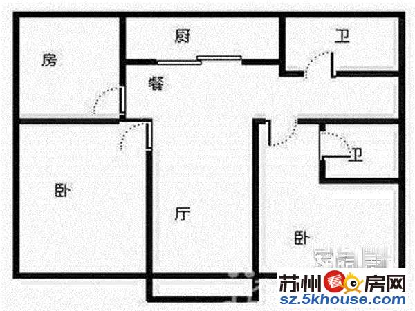 真实图片香城花园三室两厅精装位置好满5年汽