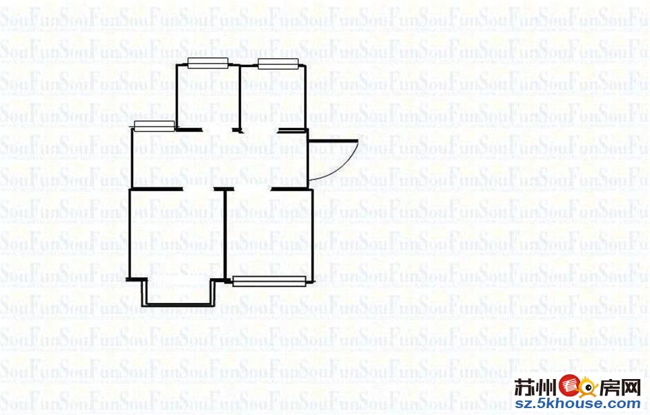 新上娄门新村中装修两室朝南满5年房东换房急卖