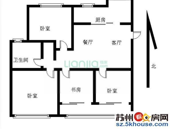 胥江路香雪海 胥江新村 精装三室 押一付一 家电齐全拎包入住