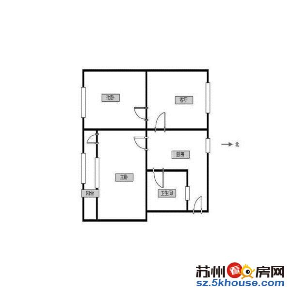 苏医新村 竹辉路 乌鹊桥路 100医院 家电齐全 拎包入住