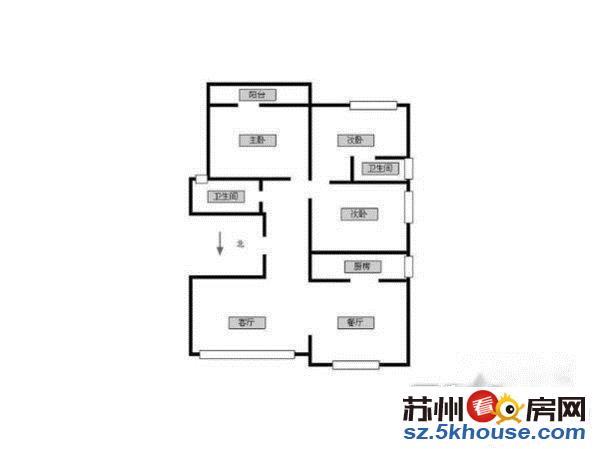 人民桥家乐福市实小旁边苏纶里满5年有钥匙中间楼层全明户型