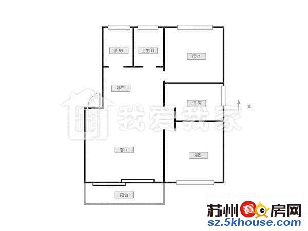 新沧花园旁 胥虹苑 新上正气小三房 全明户型看房方便诚心出售