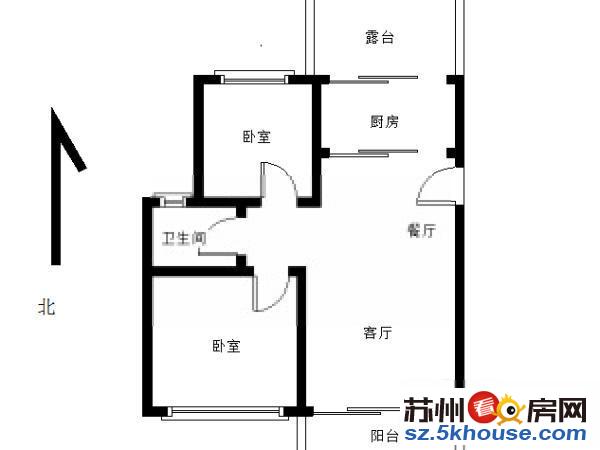 香城花园三期大两房 房东置换新房定金已交现急卖送21万精装修