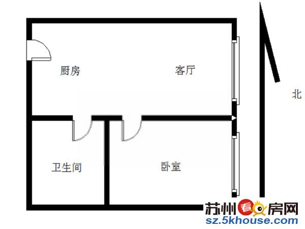 三香路阊胥路口 锦亭大厦 精装一室 石路商圈 华侨饭店对面