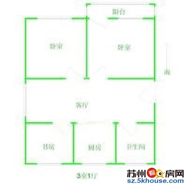 有房出租 无介绍费 汽车南站湄长新村三室合租苏苑商圈拎包入住