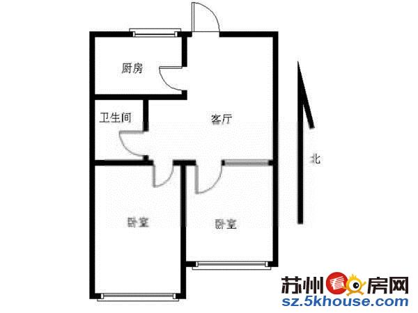 胥江路 香雪海旁 金桥新村 精装两室 采光好拎包入住家电齐全