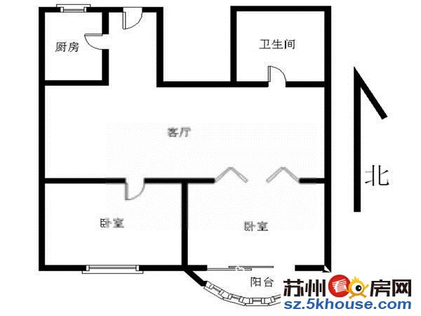 胥江路 香雪海旁 胥江新村 精装两房 家电齐全 拎包入住