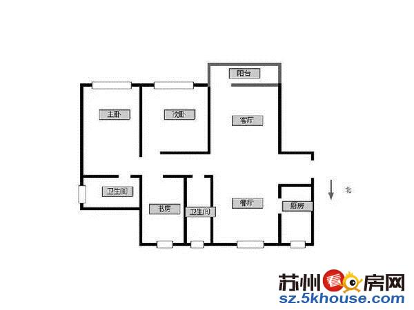 朗诗人民路8号轻轨旁134平科技住宅三室两厅精装房