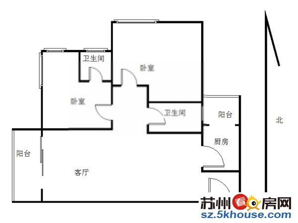 克拉公馆团结桥 精装两室 家电齐全 拎包入住 随时看房 月付