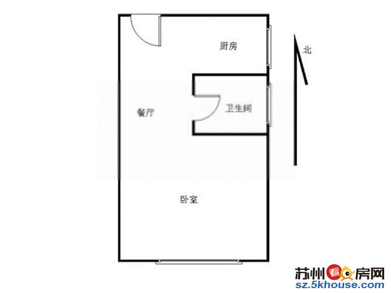 石路步行街自由之邑精装一室押一付一家电齐全拎包入住干净整洁