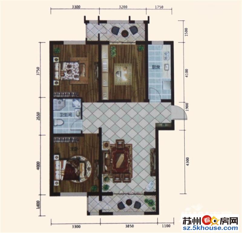 星湖花海 精装3房 全新家电家具 车位免费 看房随时