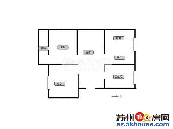 胥江地铁口 东方苑 精装两室 新市桥旁 押一付一 桐泾公园