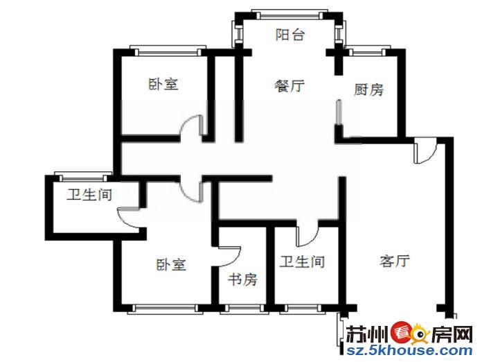 观前街乐桥地铁口干将路 乐怡苑精装大三房 看房随时