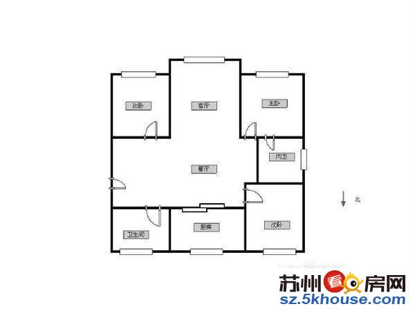 115平米中等装修大型社区居家 