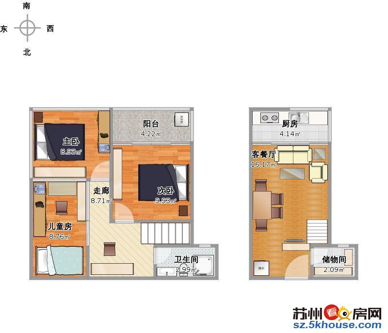 月付 合景峰汇十一期精装2房公寓 民用水电天燃气 拎包入住