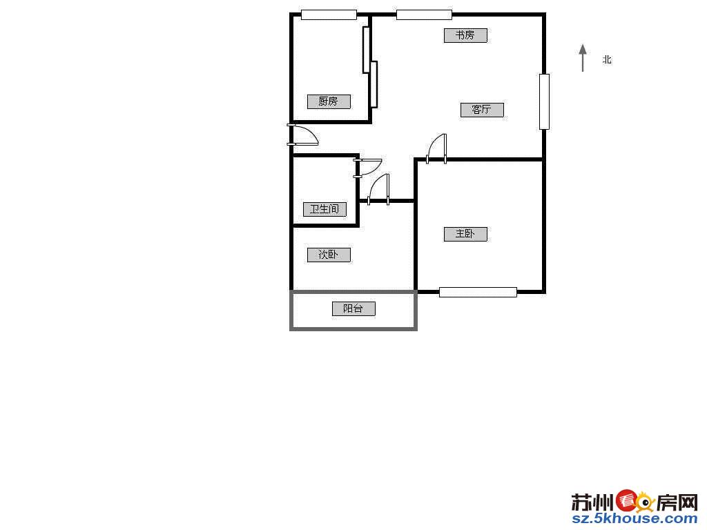 仲雅苑旁 78平160万两房朝南装修自住满二带独立