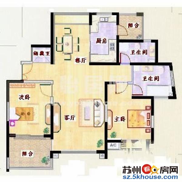 太阳花园 109平三房 南北通透 满五 155万可谈