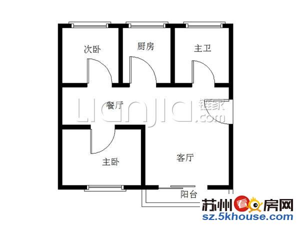 地铁 线多层两室两厅南北通透满五年唯一送