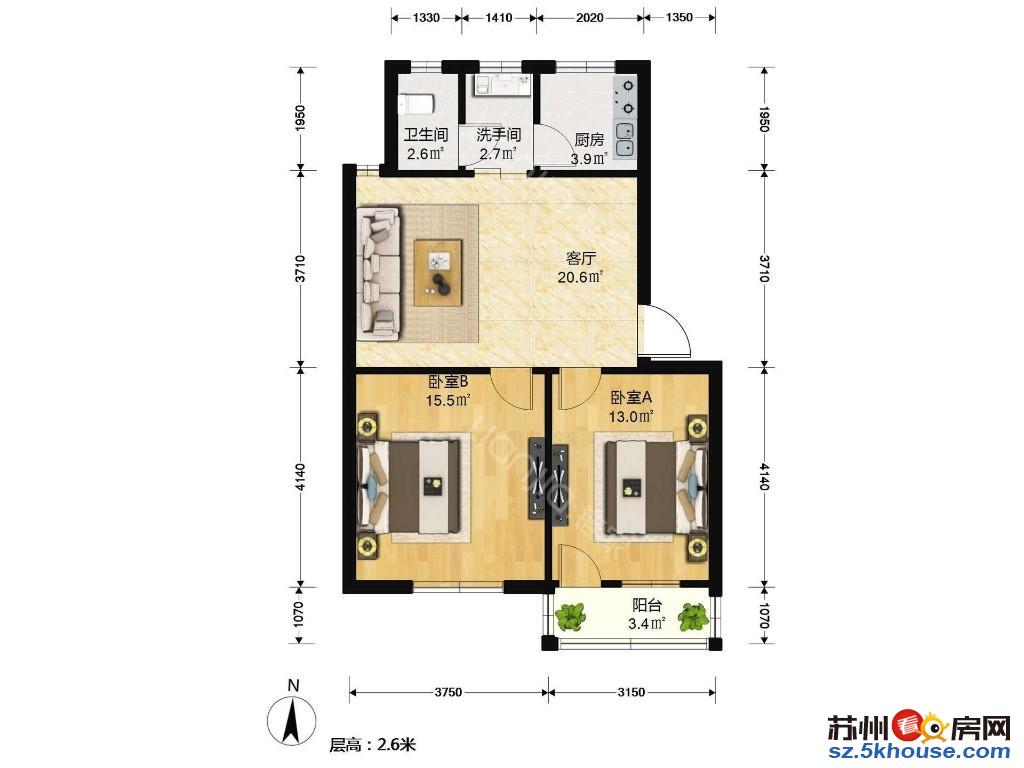 桐馨苑胥江府新康花园旁户型正带车位出门就是轻轨