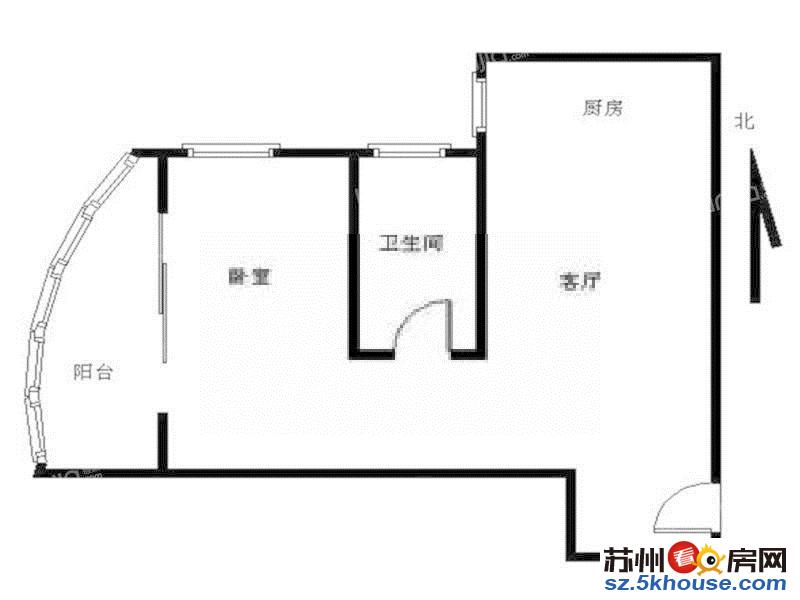 龙港公寓 大龙港新村 精装朝南公寓 无中阶费 押一付一可短租