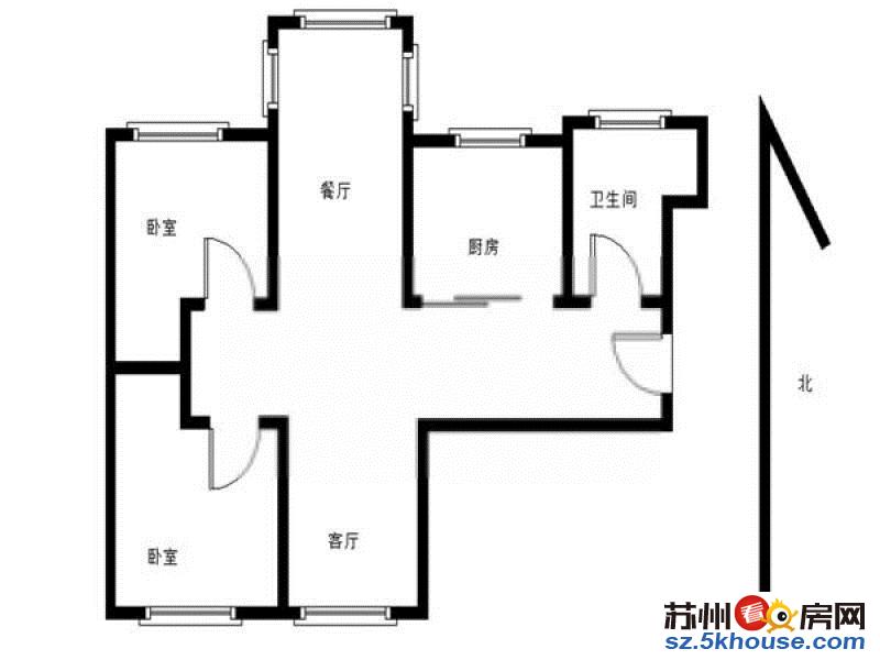 云庭城市花园 精装两室两厅 押一付一 欲租从速 拎包即住