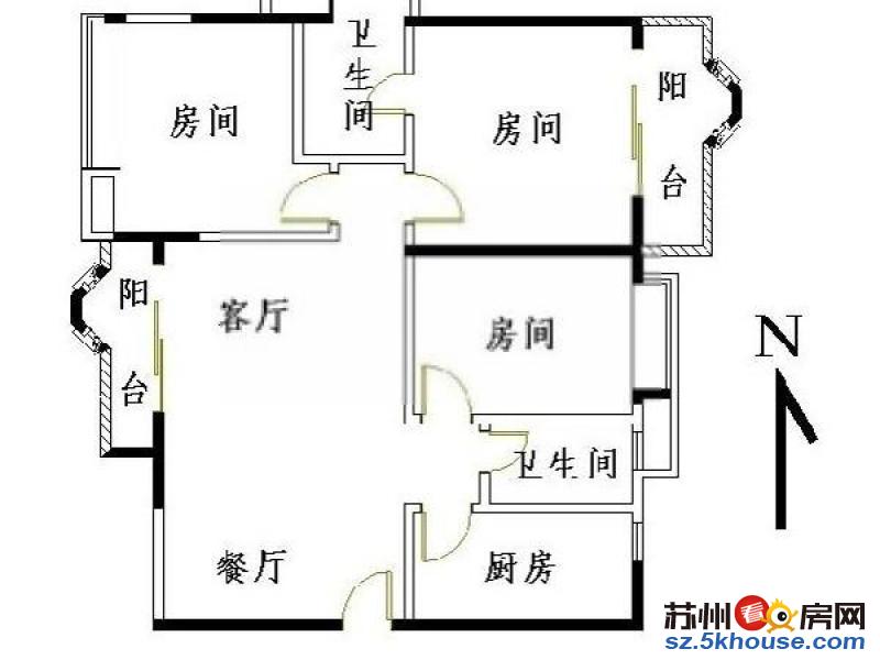 盘胥路酒吧街 盘景苑 精装三室 家电齐全 押一付一 拎包入住