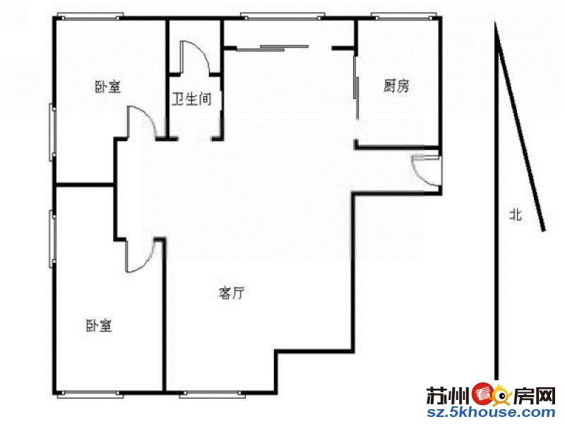 近苏福大润发 急出租 解放新村两室 家具家电齐全 干净清爽