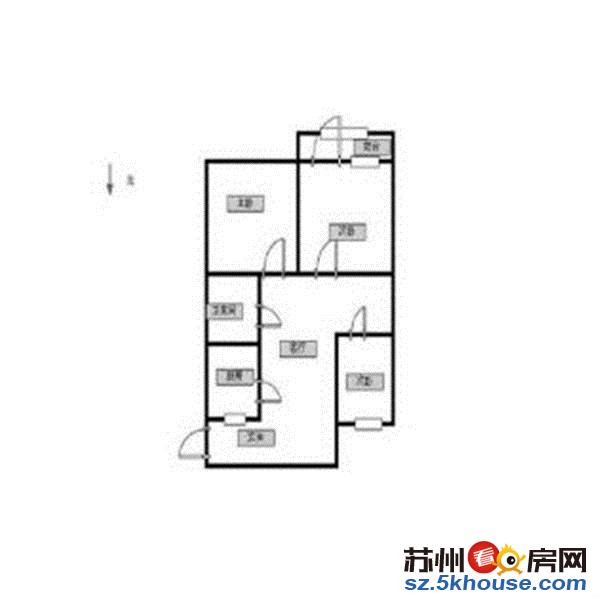 新上敬文里实验校区精装三房两方朝南户型正气中间楼层看房方便