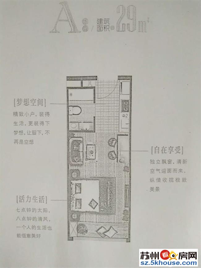 青春汇 姑苏平江万达对面 市政府旁  附送飘窗