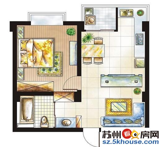 冠城水岸精装修带阁楼带地下车位房东自住的保养很好