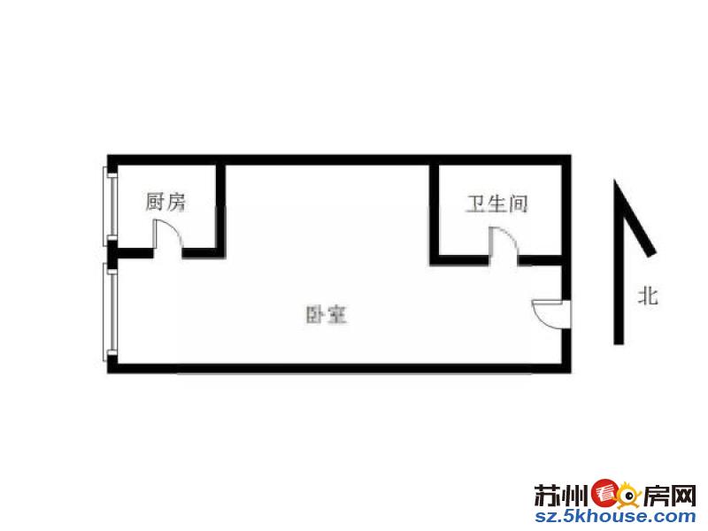 广济北路 苏大附一院对面 宝隆广场 公寓一房 地铁沿线 精装