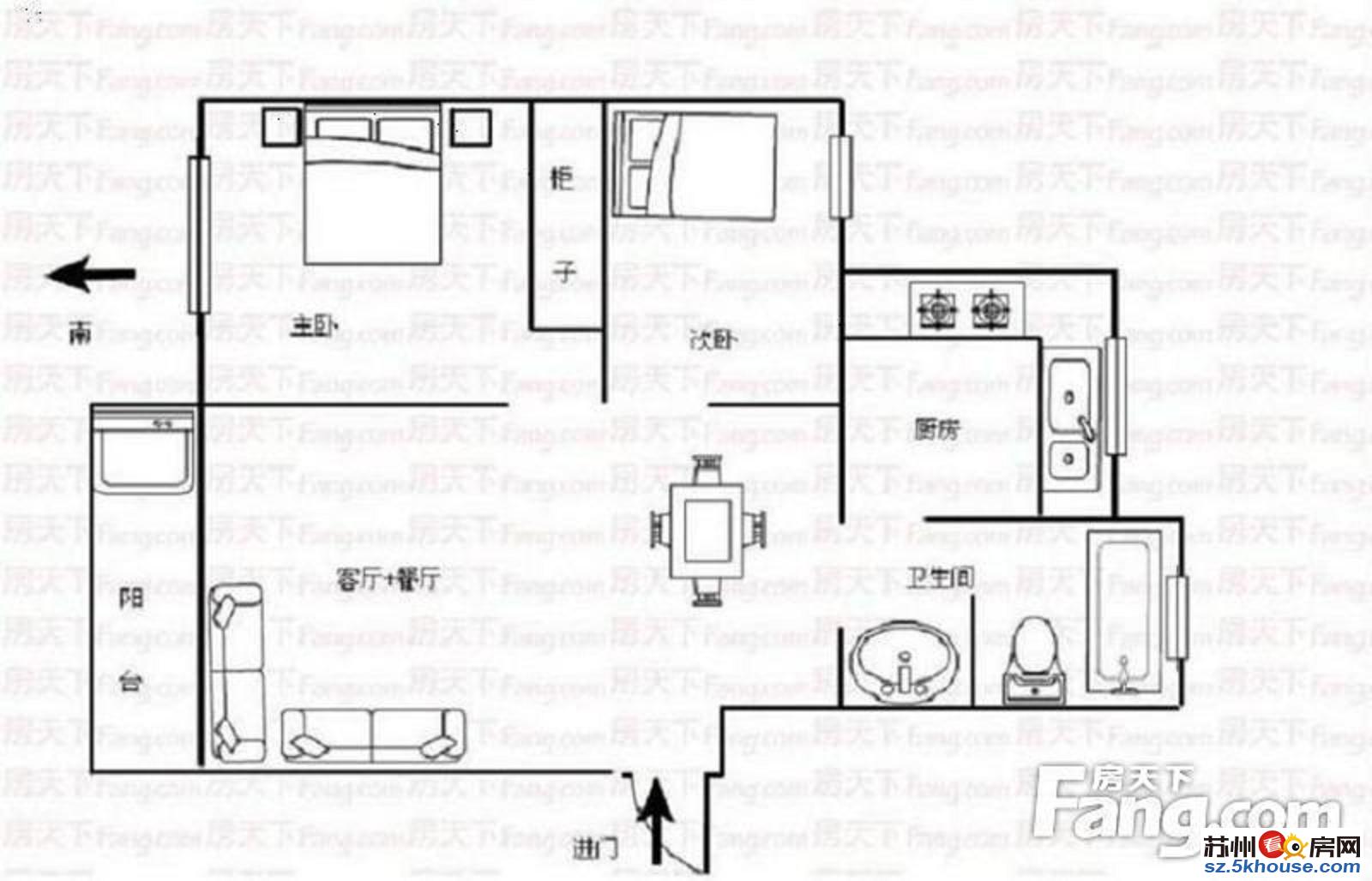 御亭花园 超好精装 两室两厅 拎包住 满两年诚售 送