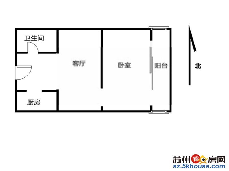 宝隆广场公寓 首租精装一室 押一付一 贴在房在 随时看房