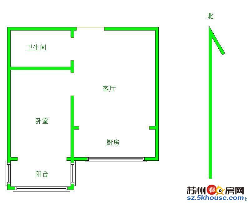 世茂广场精装一室 环境优美 交通方便 临近超市大润发拎包入住