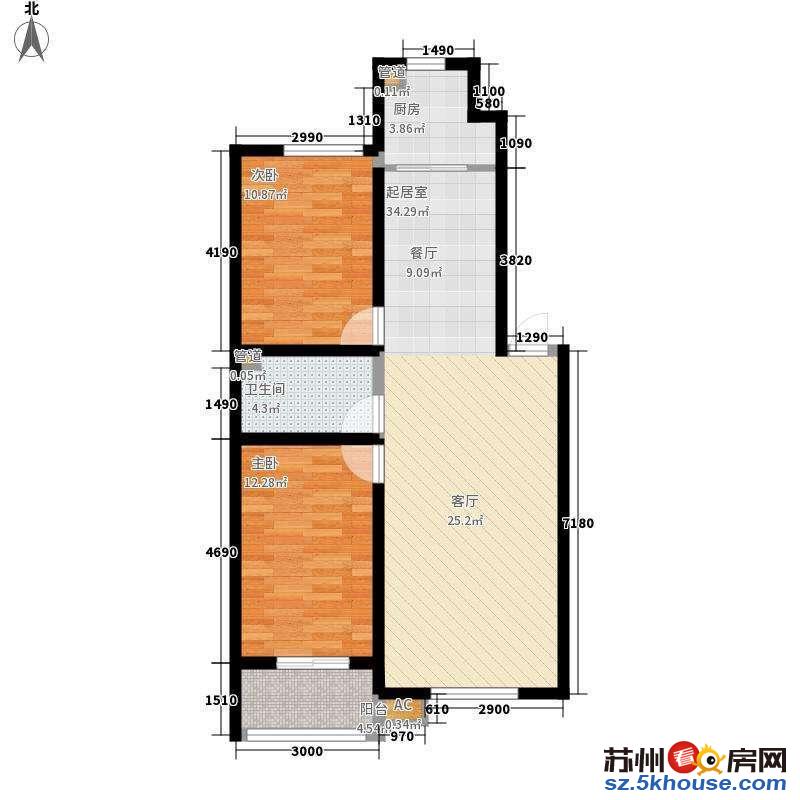 东桥大型社区 长和新村精装两房带 户型正气 配套成熟