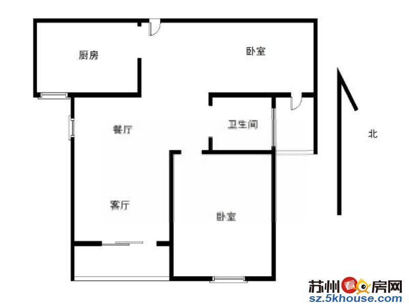 桐泾公园 新康花园 精装二室 押一付一 拎包入住 干净整洁