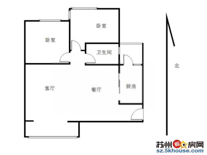 盘门 保兴里 中等装修两室 解放路大润发 真实图 押一付一