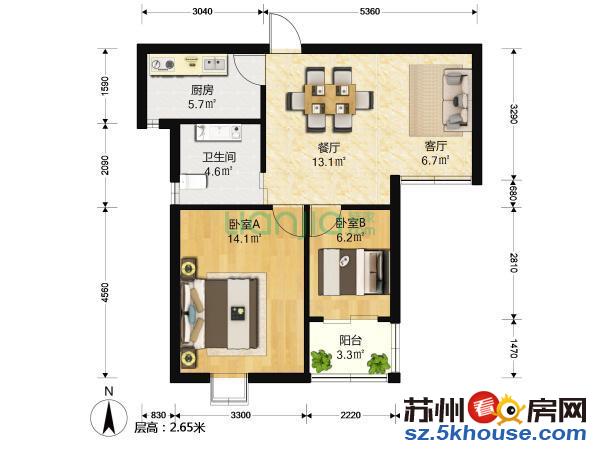 仲雅苑 全南户型电梯房草桥平江新城实曲有钥匙随时看急卖